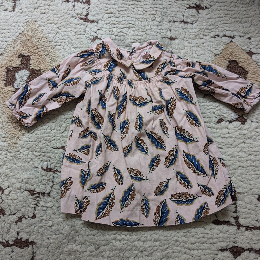 Bonpoint baby leaf dress